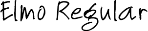 Elmo Regular font - Elmo.ttf