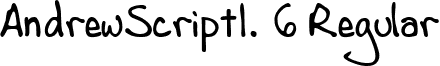 AndrewScript1. 6 Regular font - Andrew.ttf