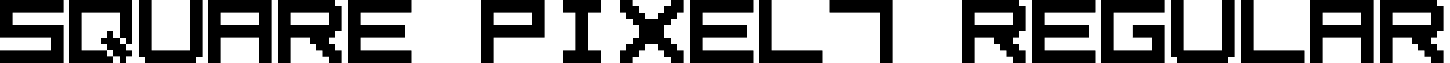 Square Pixel7 Regular font - square_pixel-7.ttf