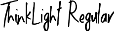 ThinkLight Regular font - ThinkLight.ttf