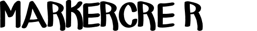 MARKERCRE Regular font - MARKER_CRE.ttf