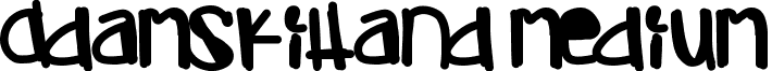 AdamskiHand Medium font - AdamskiHand.ttf