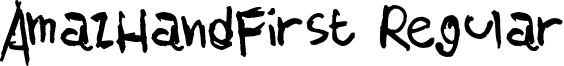 AmazHandFirst Regular font - AmazHand_First.ttf