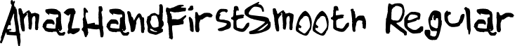 AmazHandFirstSmooth Regular font - AmazHand_First_Smooth.ttf