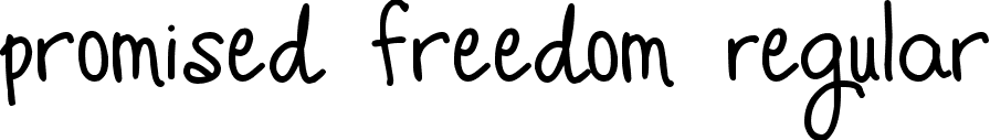 Promised Freedom Regular font - Promised_Freedom.ttf