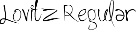 Lovitz Regular font - LOVITZ__.TTF