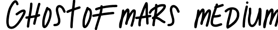 GhostOfMars Medium font - GhostOfMars.ttf