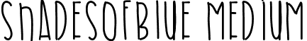 ShadesOfBlue Medium font - ShadesOfBlue.ttf