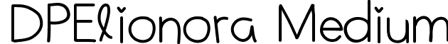 DPElionora Medium font - DPElionora.ttf