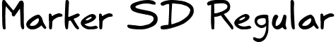Marker SD Regular font - Marker_SD_1.2.ttf