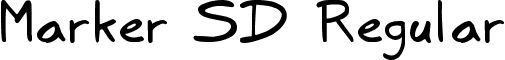 Marker SD Regular font - Marker SD.ttf