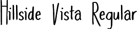 Hillside Vista Regular font - Hillside Vista.otf