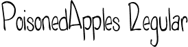 PoisonedApples Regular font - PoisonedApples.ttf