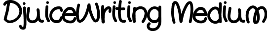 DjuiceWriting Medium font - DjuiceWriting.ttf