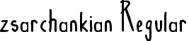 zsarchankian Regular font - zsarchankian.ttf
