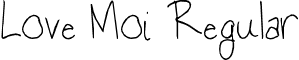 Love Moi Regular font - lovemoi.ttf