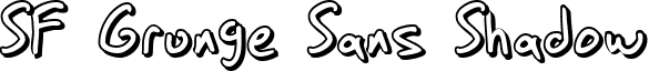 SF Grunge Sans Shadow font - SF Grunge Sans Shadow.ttf