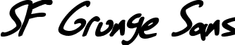 SF Grunge Sans font - SF Grunge Sans Bold Italic.ttf