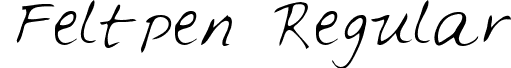 Feltpen Regular font - FELTPEN_.TTF