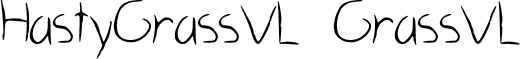 HastyGrassVL GrassVL font - HastyGrass_VL.ttf