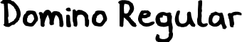 Domino Regular font - Domigorgon.ttf