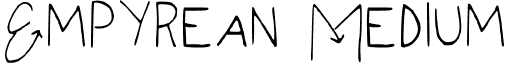 Empyrean Medium font - Empyrean.ttf