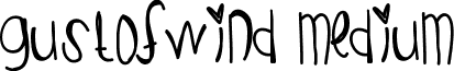 GustOfWind Medium font - GustOfWind.ttf