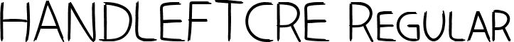 HANDLEFTCRE Regular font - HAND_LEFT_CRE.ttf
