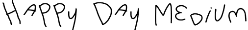 Happy Day Medium font - Happy Day.ttf