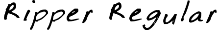 Ripper Regular font - Ripper.ttf