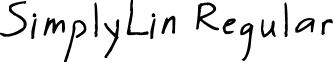 SimplyLin Regular font - SimplyLin.ttf