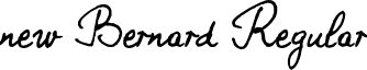 new Bernard Regular font - n_Bernard.ttf