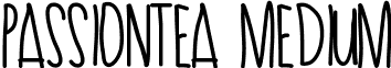 PassionTea Medium font - PassionTea.ttf