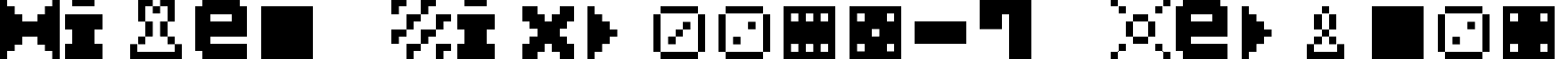 Pixel Dingbats-7 Regular font - pixel_dingbats-7.ttf