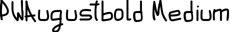 PWAugustbold Medium font - PWAugustbold.ttf