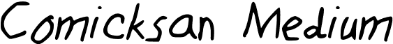 Comicksan Medium font - Comicksan.ttf