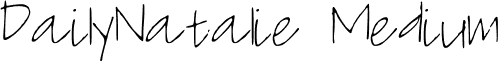 DailyNatalie Medium font - Daily_Natalie.ttf