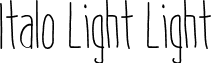 Italo Light Light font - ITALO_light.otf