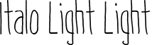 Italo Light Light font - ITALO_light.ttf