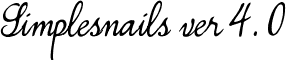 Simplesnails ver 4. 0 font - Simplesnails ver 4.0.ttf