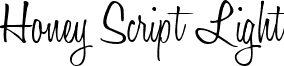 Honey Script Light font - HoneyScript-Light.ttf