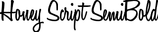 Honey Script SemiBold font - HoneyScript-SemiBold.ttf