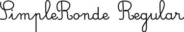 SimpleRonde Regular font - SimpleRonde-Regular.ttf