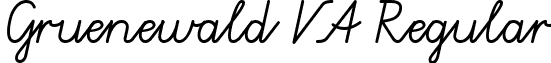 Gruenewald VA Regular font - Gruenewald VA normal.ttf