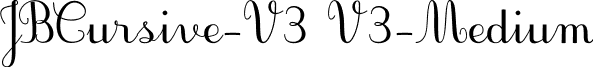 JBCursive-V3 V3-Medium font - JBCursive-V3-Medium.ttf