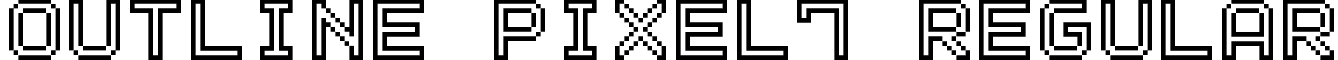 Outline Pixel7 Regular font - outline_pixel-7.ttf