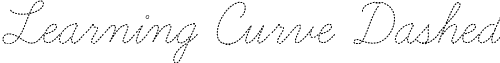 Learning Curve Dashed font - LearningCurveDashed.ttf