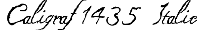 Caligraf 1435 Italic font - Caligraf 1435.ttf