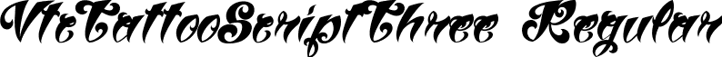 VtcTattooScriptThree Regular font - Vtc-TattooScriptThree.ttf