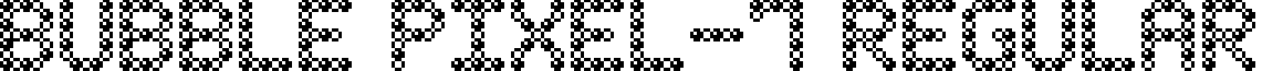 Bubble Pixel-7 Regular font - bubble_pixel-7_bead.ttf